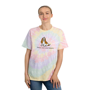 Peace Love and Bassets, Pale Tie Dye